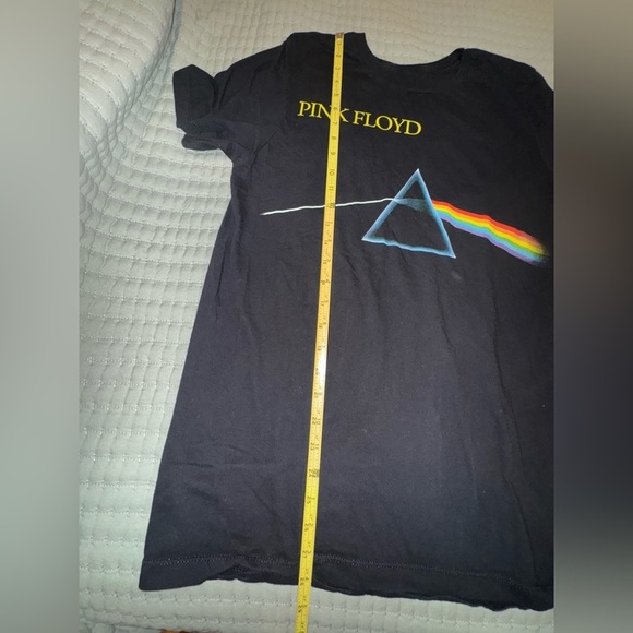 Pink Floyd licensed ladies cut black T shirt. Dark side of the Moon Size M. VGUC - Picture 7 of 7